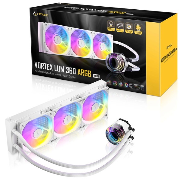 Antec ����CPU�����顼 Vortex Lum 360 ARGB White RGB����ȥ����顼�ϥ���° �ۥ磻�� �ڥ���󥻥��Բġ��̳�ƻ����Υ�������Բġ�