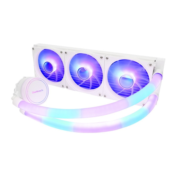 OWLTECH ARGB LED内蔵ヘッド&チューブ 水冷CPUクーラー OWL-LCS360ARGB-WH ホワイト 120mm×3基 360mm オウルテック 【キャンセル不可・北海道沖縄離島配送不可】 -お取り寄せ-