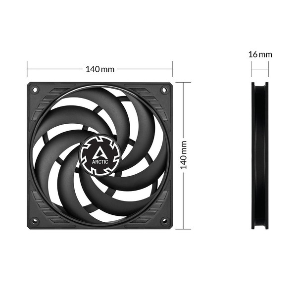 ARCTIC PWM�ե��� ACFAN00268A 140mm�� ����16mm ��ž����120��1800rpm 0dB�⡼����ܡڥ���󥻥��Բġ��̳�ƻ����Υ�������Բġ� -������-
