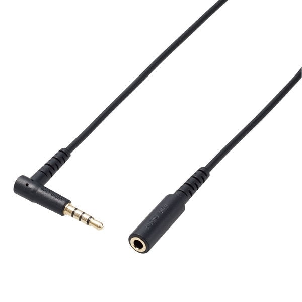 ELECOM エレコム AV-354P10BK イヤホン ヘッドホン 延長コード マイク対応 3.5mmステレオミニプラグ 1m ブラック【キャンセル不可・北海道沖縄離島配送不可】