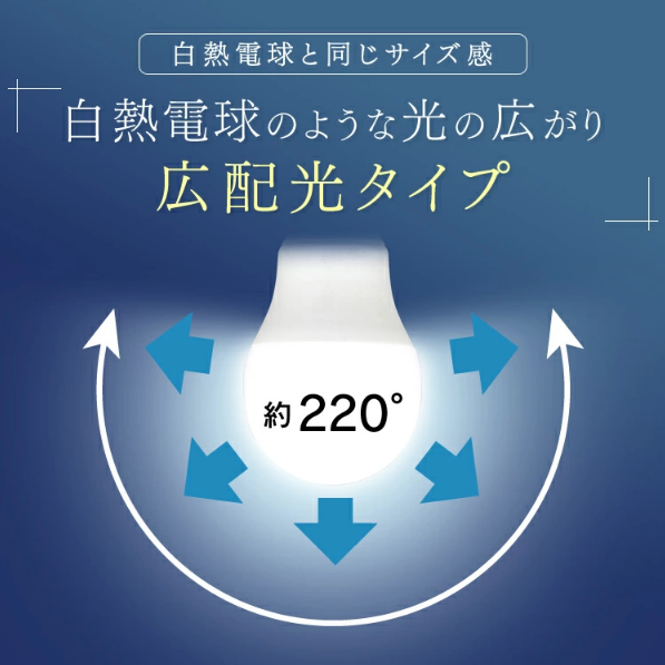 アイリスオーヤマ LED電球 E17 広配光2P 昼光色 60形(760lm) LDA7D-G-E17-6T62P - 0501-4967576408134-ds -お取り寄せ品-【キャンセル不可・北海道沖縄離島配送不可】