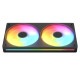 COUGAR �������ե��� CF-UN240FB-RGB (Unity240-FB ARGB) Black ���ɥ쥵�֥�RGB LED FDB 4-Pin (PWM) ��ž����700-2500 RPM��10�����̡�78.2 CFM ������5.4 mmH2O �ݾڡ�3ǯ�ڥ���󥻥��Բġ��̳�ƻ����Υ�������Բġ�