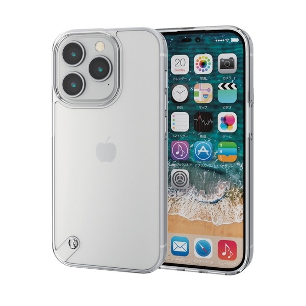 ELECOM ���쥳�� PM-A22CREHVCKCR iPhone 14 Pro ������ ���С� �ϥ��֥�å� �ꥵ��������� �Ѿ׷� ����� ��Ʃ�� ���ꥢ�ڥ���󥻥��Բġ��̳�ƻ����Υ�������Բġ�