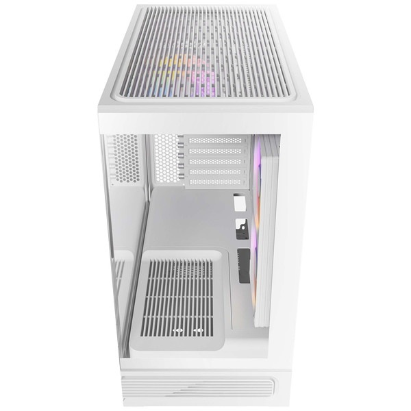 Antec PCケース Constellation C2M ホワイト C2M ARGB White ピラーレス式 Micro ATXケース 2面ピラーレス強化ガラス RTX50対応 冷却型 ミニタワー 120mmファン最大6基 最大360mmラジエータ対応 CPUクーラー全高165mm対応【キャンセル不可・北海道沖縄離島配送不可】