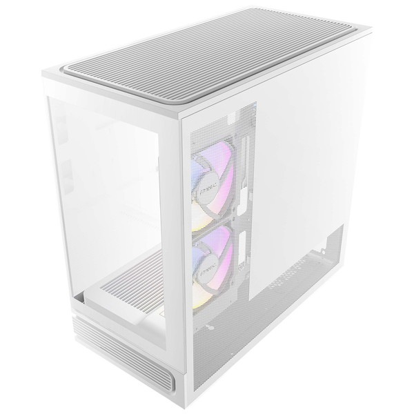 Antec PCケース Constellation C2M ホワイト C2M ARGB White ピラーレス式 Micro ATXケース 2面ピラーレス強化ガラス RTX50対応 冷却型 ミニタワー 120mmファン最大6基 最大360mmラジエータ対応 CPUクーラー全高165mm対応【キャンセル不可・北海道沖縄離島配送不可】