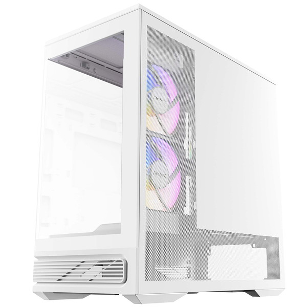 Antec PCケース Constellation C2M ホワイト C2M ARGB White ピラーレス式 Micro ATXケース 2面ピラーレス強化ガラス RTX50対応 冷却型 ミニタワー 120mmファン最大6基 最大360mmラジエータ対応 CPUクーラー全高165mm対応【キャンセル不可・北海道沖縄離島配送不可】