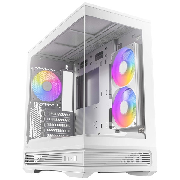 Antec PCケース Constellation C2M ホワイト C2M ARGB White ピラーレス式 Micro ATXケース 2面ピラーレス強化ガラス RTX50対応 冷却型 ミニタワー 120mmファン最大6基 最大360mmラジエータ対応 CPUクーラー全高165mm対応【キャンセル不可・北海道沖縄離島配送不可】