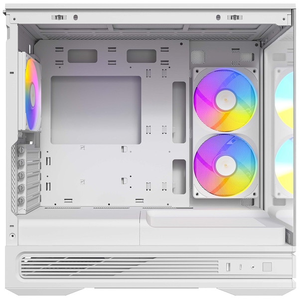 Antec PCケース Constellation C2M ホワイト C2M ARGB White ピラーレス式 Micro ATXケース 2面ピラーレス強化ガラス RTX50対応 冷却型 ミニタワー 120mmファン最大6基 最大360mmラジエータ対応 CPUクーラー全高165mm対応【キャンセル不可・北海道沖縄離島配送不可】