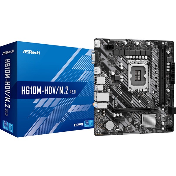 4710483939860 ASRock マザーボード H610M-HDV/M.2 R2.0 / Intel H610