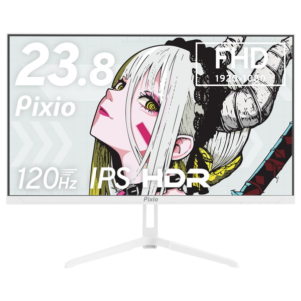 Pixio ゲーミングモニター PX246 Wave White 23.8インチ IPSパネル FHD 120Hz ホワイト PX246WAVEW-O 【キャンセル不可・北海道沖縄離島配送不可】