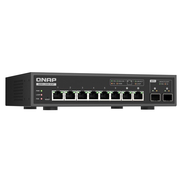 QNAP �饤�ȥޥ͡����ɥ����å� QSW-L3208-2C6T 8 �ĤΥե�10GbE�ޥ�������ե����С��ݡ��ȡڤ����󤻾��ʤǤ�/Ǽ�������б���