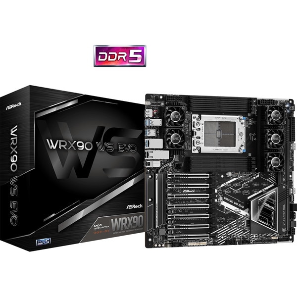 ASRock �ޥ����ܡ��� WRX90 WS EVO / AMD WRX90 ���åץ��å���� / Ryzen Threadripper PRO 7000 ���꡼���б� / PCIe 5.0�б� �ڥ���󥻥��Բġ��̳�ƻ����Υ�������Բġ�