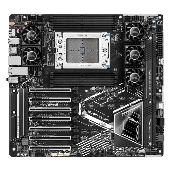 ASRock �ޥ����ܡ��� WRX90 WS EVO / AMD WRX90 ���åץ��å���� / Ryzen Threadripper PRO 7000 ���꡼���б� / PCIe 5.0�б� �ڥ���󥻥��Բġ��̳�ƻ����Υ�������Բġ�