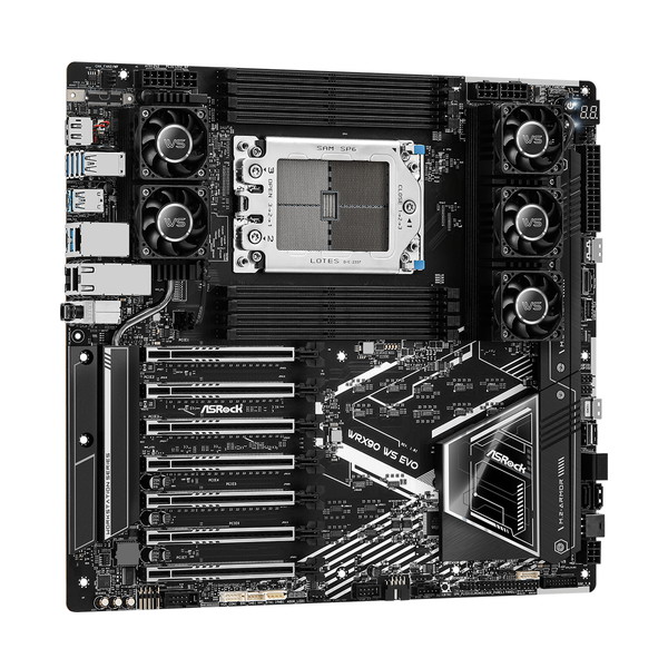 ASRock �ޥ����ܡ��� WRX90 WS EVO / AMD WRX90 ���åץ��å���� / Ryzen Threadripper PRO 7000 ���꡼���б� / PCIe 5.0�б� �ڥ���󥻥��Բġ��̳�ƻ����Υ�������Բġ�