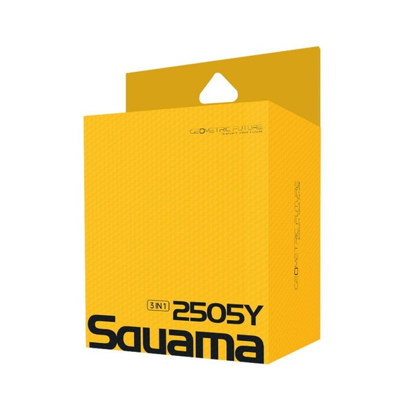 GEOMETRIC FUTURE 120mm ARGB ケースファン Squama 2505Y GF-SQ-2505Y-3P トリプルパック イエロー ブラック 黄色 黒【キャンセル不可・北海道沖縄離島配送不可】