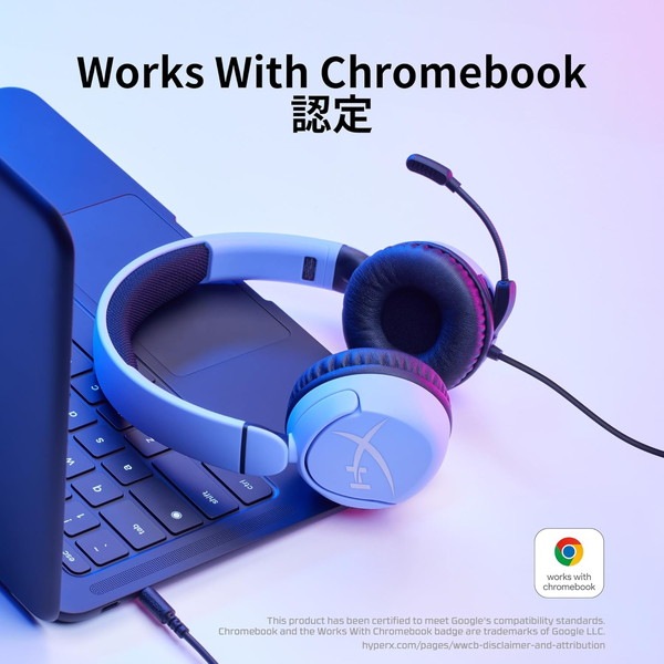 HyperX ヘッドセット HyperX Cloud Mini 音量セーフガード:85db以下 フリップミュート式マイク 3.5mmプラグ有線接続 子供向けサイズ マルチカラー 7G8F3AA 【キャンセル不可・北海道沖縄離島配送不可】 -お取り寄せ-
