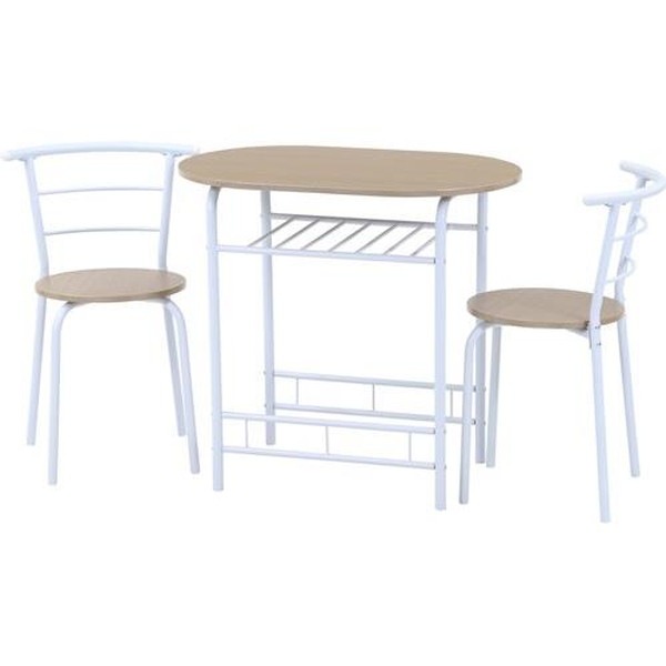 不二貿易 ダイニング3点セット WH 14599 TH3015-1 商品コード19360【代引・日時指定・キャンセル不可・北海道沖縄離島配送不可】 -お取リ寄せ-