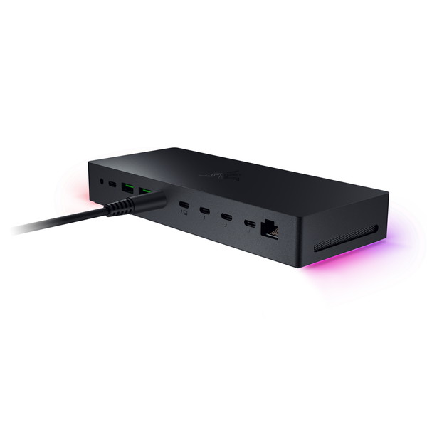 Razer RC21-02290100-R3J1 Razer Thunderbolt 5 Dock Chroma Thunderbolt 5 /4 USB4�б� /  �ȥ�ץ�4K �ǥ����ץ쥤�б� / SSD���ȥ졼��:����8TB��� / THUNDERBOLT SHARE�б� / Razer Chroma RGB��� �ڥ���󥻥��Բġ��̳�ƻ����Υ�������Բġ�