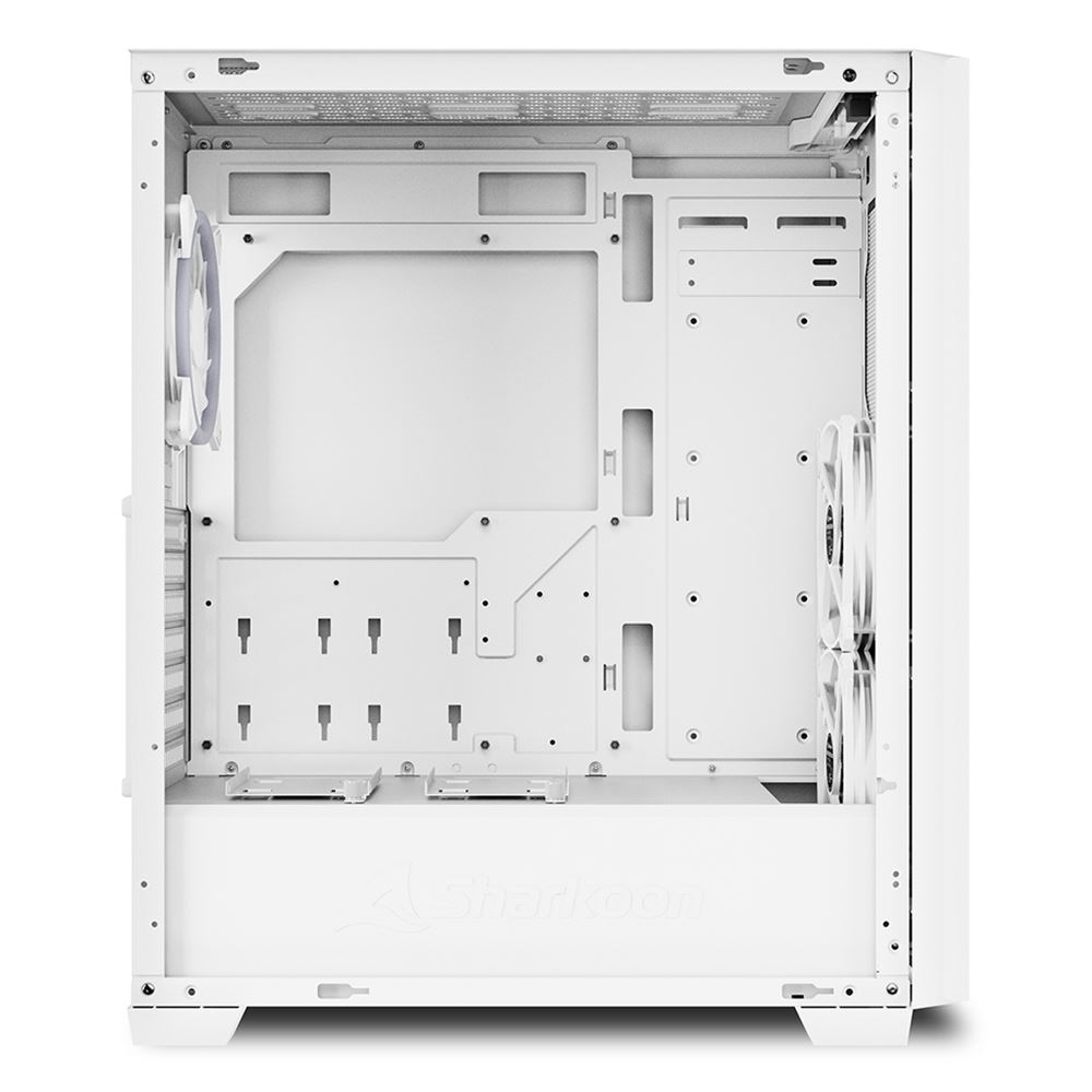 Sharkoon ケースSHA-VS9 RGB WH 白 ATX/m-ATX/mini-ITX 【キャンセル不可・北海道沖縄離島配送不可】