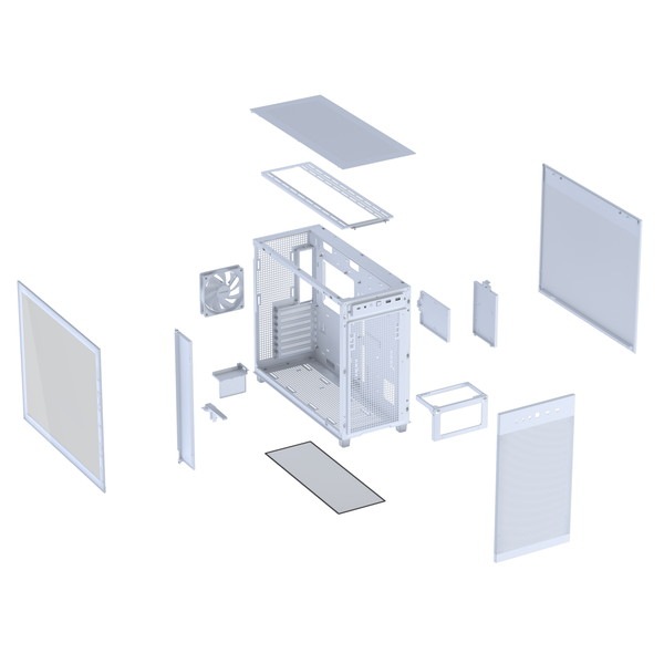 ASUS PC������ Prime AP303 Tempered Glass Panel  �ۥ磻�� PRIME AP303 TG WHITE ATX�ޥ����ܡ��� ����ե��å�������:����360mm ATX�Ÿ���˥å�:����180mm�ڥ���󥻥��Բġ��̳�ƻ����Υ�������Բġ�