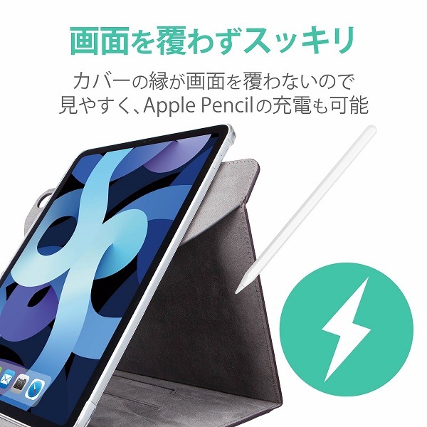 ELECOM ���쥳�� TB-A20M360BK iPad Air 10.9���ݎ�(��4���� 2020ǯ�ӎÎގ�) �ڎ��ގ������� ��Ģ�� ���ގ������ގݎڎ��ގ� 360�ٲ�ž �̎ގ׎��� �ڥ���󥻥��Բġ��̳�ƻ����Υ�������Բġ�