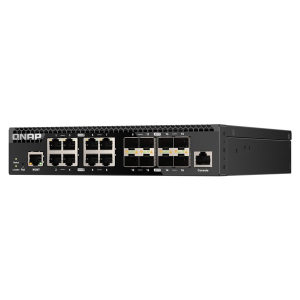 QNAP �ޥ͡����ɥ����å� QSW-M3216R-8S8T �ϡ��ե磻�ɥ�å��ޥ���ȷ� L2 10GbE Layer 2 �ݡ��ȿ���16 �����å��󥰥ե��֥�å���320 Gbps �Ÿ���¢�ڤ����󤻾��ʤǤ�/Ǽ�������б���