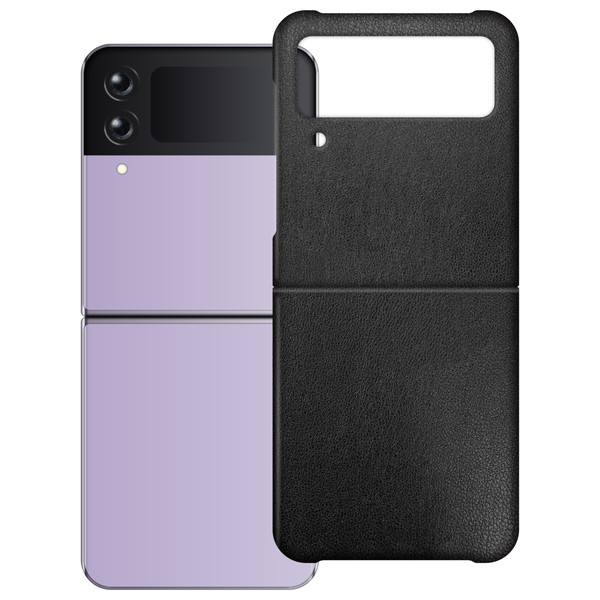 ELECOM ���쥳�� PM-G225PLOBK Galaxy Z Flip4 ( SC-54C / SCG17 ) ������ ���С� �쥶�� �Ѿ׷� �磻��쥹���Ų� �֥�å��ڥ���󥻥��Բġ��̳�ƻ����Υ�������Բġ�
