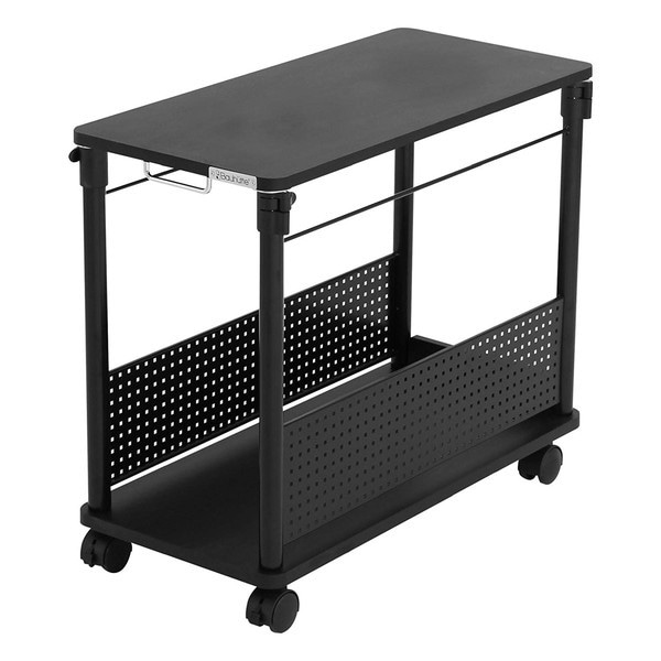 パソコンデスク&ワゴンBauhutte バウヒュッテ BLK 昇降式 4589946137255 Bauhutte バウヒュッテ 昇降式L字デスク PCワゴン