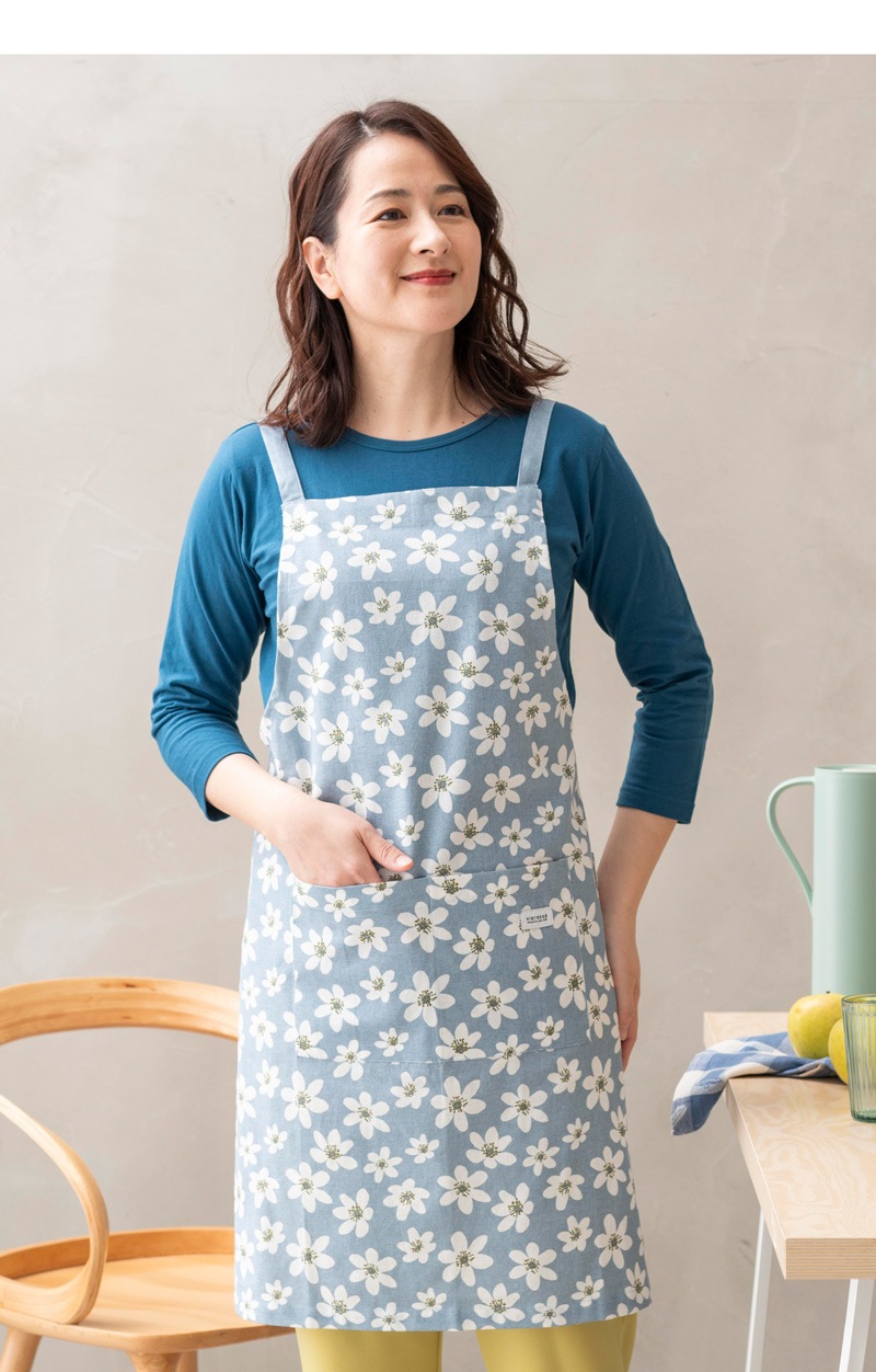 北欧プリントクロスエプロン | 8月18日 神戸新聞 | エプロン会