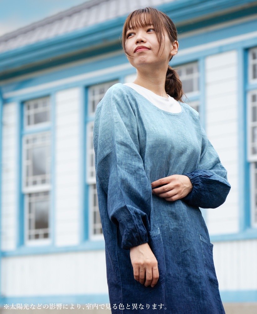 ハンドメイド　ロングかっぽう着 楽天市場】割烹着 おしゃれ かわいい かっぽう着 冬 裏フリース