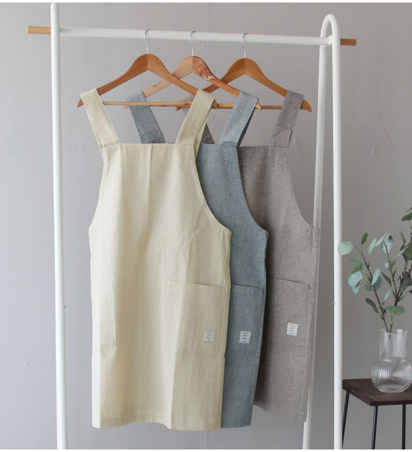 シャンブレー H型エプロン | レディースエプロン,H型,無地 | エプロン