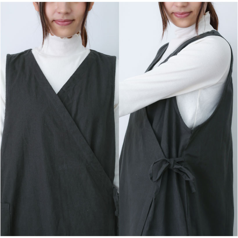 カシュクールエプロン | レディースエプロン,カバータイプ,無地