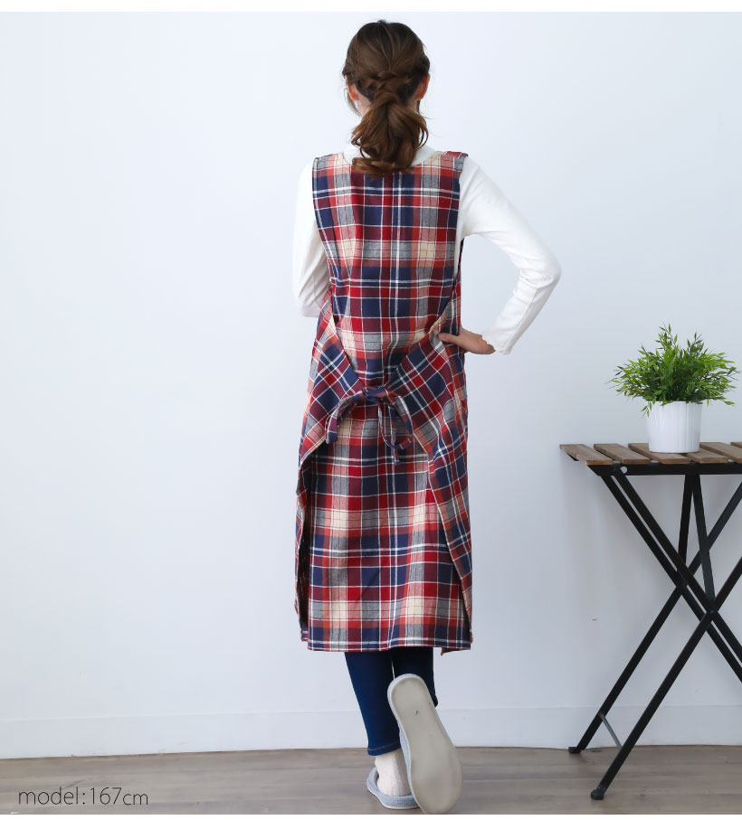 basic patternタブリエエプロン | レディースエプロン,カバータイプ