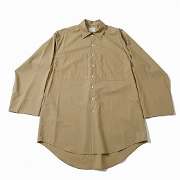 ATHA アタ ロングシャツ 120/2 SUVIN COTTON LONG SHIRTS MOCHA