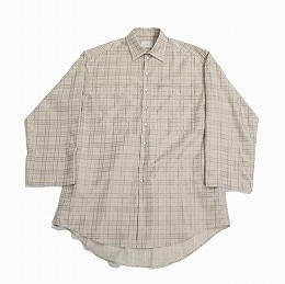 【SALE】ATHA アタ ジャガード チェックロングシャツT/C JACQUARD PLAID LONG SHIRT