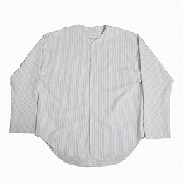 ATHA アタ ダボシャツ グレーストライプ ユニセックス SUPERIOR PIMA STRIPE DABO SHIRT GRY STRIPE