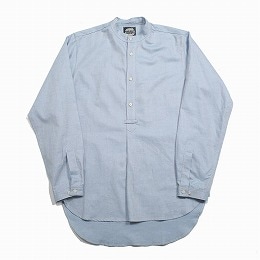 Yarmouth Oilskins ヤーマスオイルスキン YARMO ヤーモ プルオーバーシャツ The Admiralty Shirt ライトブルー