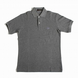 Scye/SCYE BASICS サイベーシックス 鹿の子 ポロシャツ Cotton Pique Polo Shirt トップグレー