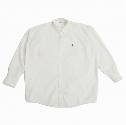Gymphlex ジムフレックス ワイドシャツ レギュラーカラー ブロード アイボリー