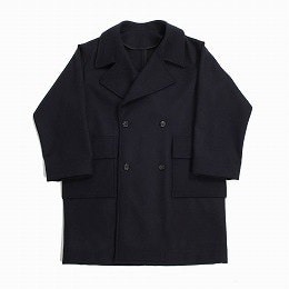 ATHA アタ ダブルメルトン オーバーサイズ ピーコート ネイビー DOUBLE MELTON OVERSIZED PEACOAT NAVY F