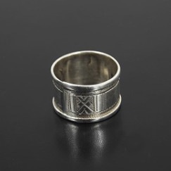 TUAREG SILVER JEWELRY トゥアレグ シルバー ジュエリー シルバーリング 筒|T|BRAND