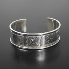 TOUAREG SILVER JEWELRY トゥアレグ シルバー ジュエリー フラット バングル BN23502 シルバー F|T|BRAND