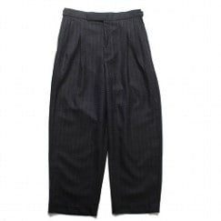marka マーカ オフィサーパンツ 2プリーツ ワイド チャコール OFFICER PANTS 2TUCK WIDE CHARCOAL|M|BRAND