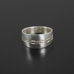 TOUAREG SILVER JEWELRY トゥアレグ シルバー ジュエリー POURE SILVER RING シルバーリング 波 シルバー|T|BRAND