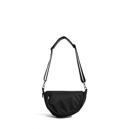 FADEN ファーデン ハーフムーンバッグ Destoryed U half moon bag「004_Janis」 ブラック