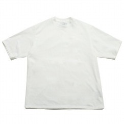 marka マーカ CREW NECK TEE BLACK WHITE オーガニック コットン 26G 天竺 クルーネック Tシャツ ホワイト|M|BRAND