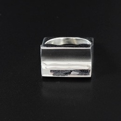 INTERIM インテリム タスコシルバー フラット ディンプル リング TAXCO SILVER  FLAT DIMPLE RING シルバー|I|BRAND