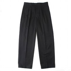 SCYE BASICS サイベーシックス サンホアキン コットン プリーツ トラウザーズ Joaquin Cotton Pleated Trousers ブラック|Bottom|ITEM