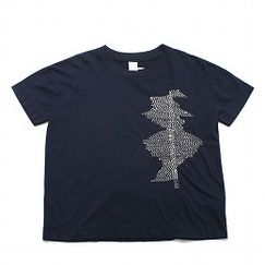 hari to ito  はりといと 手縫い刺繍 もよう ネイビー|Cut&sew|ITEM