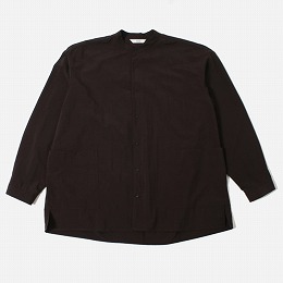amne アンヌ ナイロン パーク シャツ ブラウン NYLON park shirts CHOCOLATE